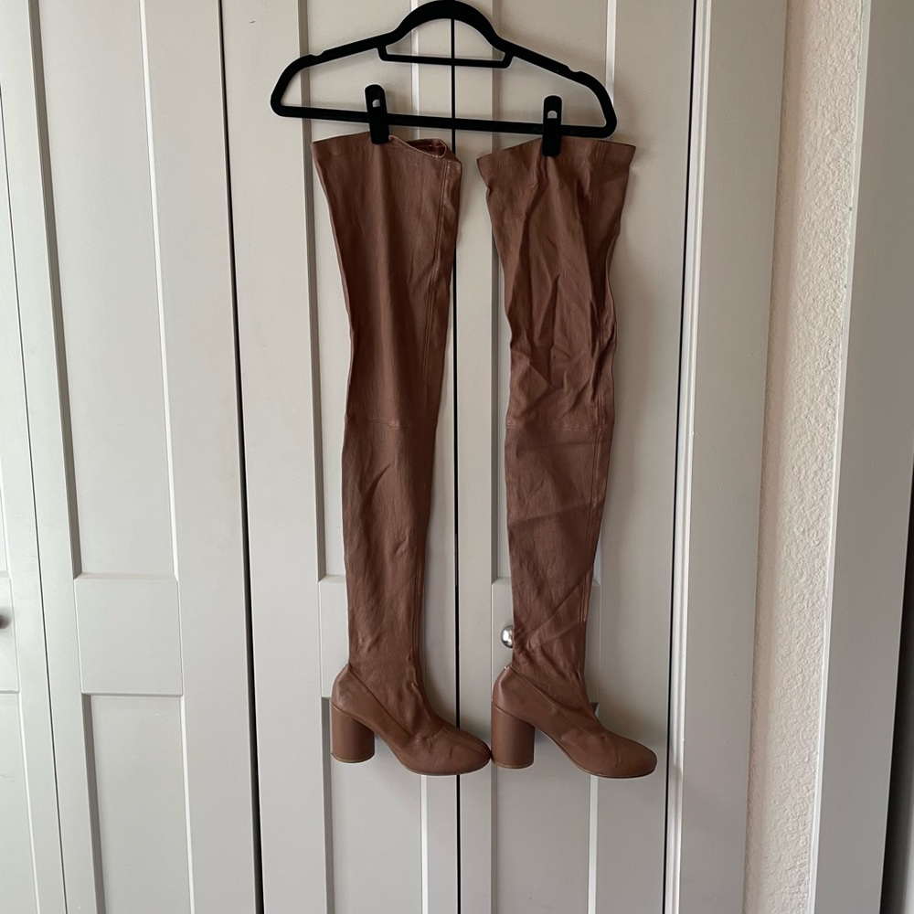 Brian Atwood Thigh High Leather boots size 7
